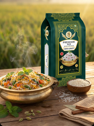 Basmati rice selection